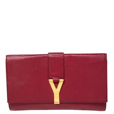 Yves Saint Laurent Red Leather Y